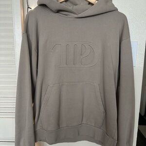 Taylor Swift | TTDP Beige Embossed Logo Hoodie- NEW